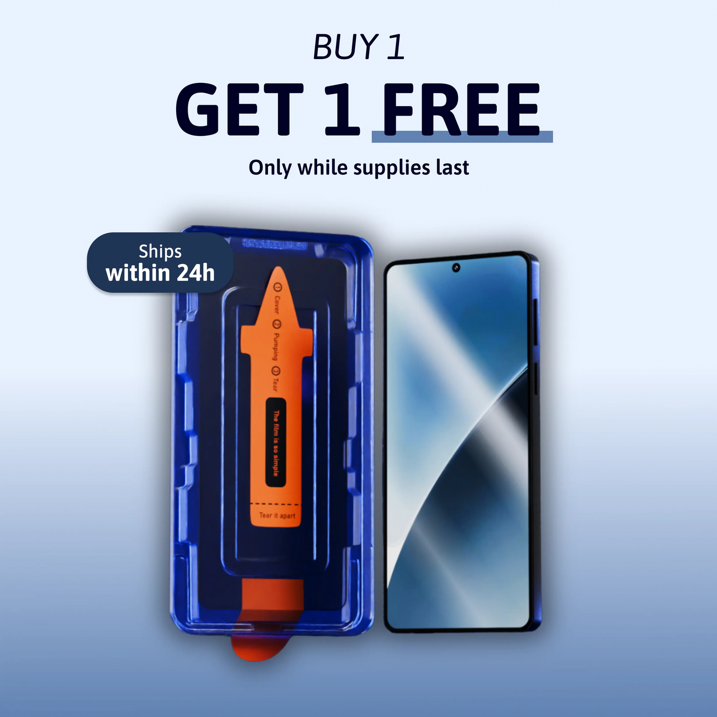 3 in 1 Screen Protector - Redmi